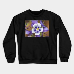 Colorado State Flower Blue Columbine Crewneck Sweatshirt